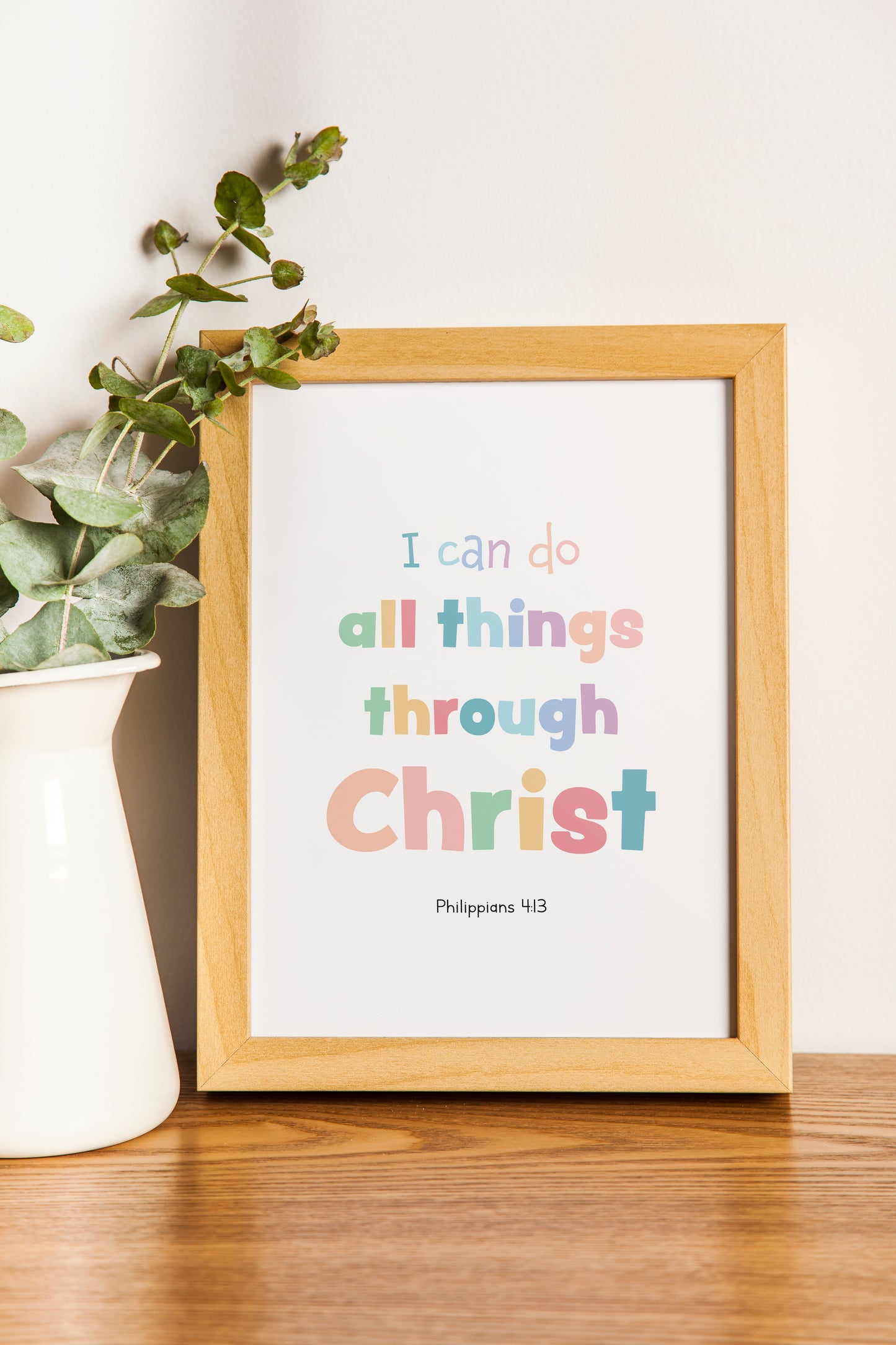 'Through Christ' print