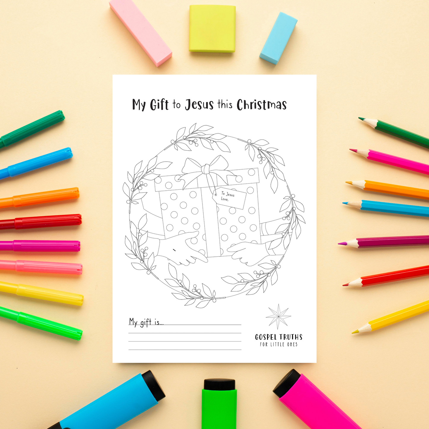 'My Gift to Jesus' activity page