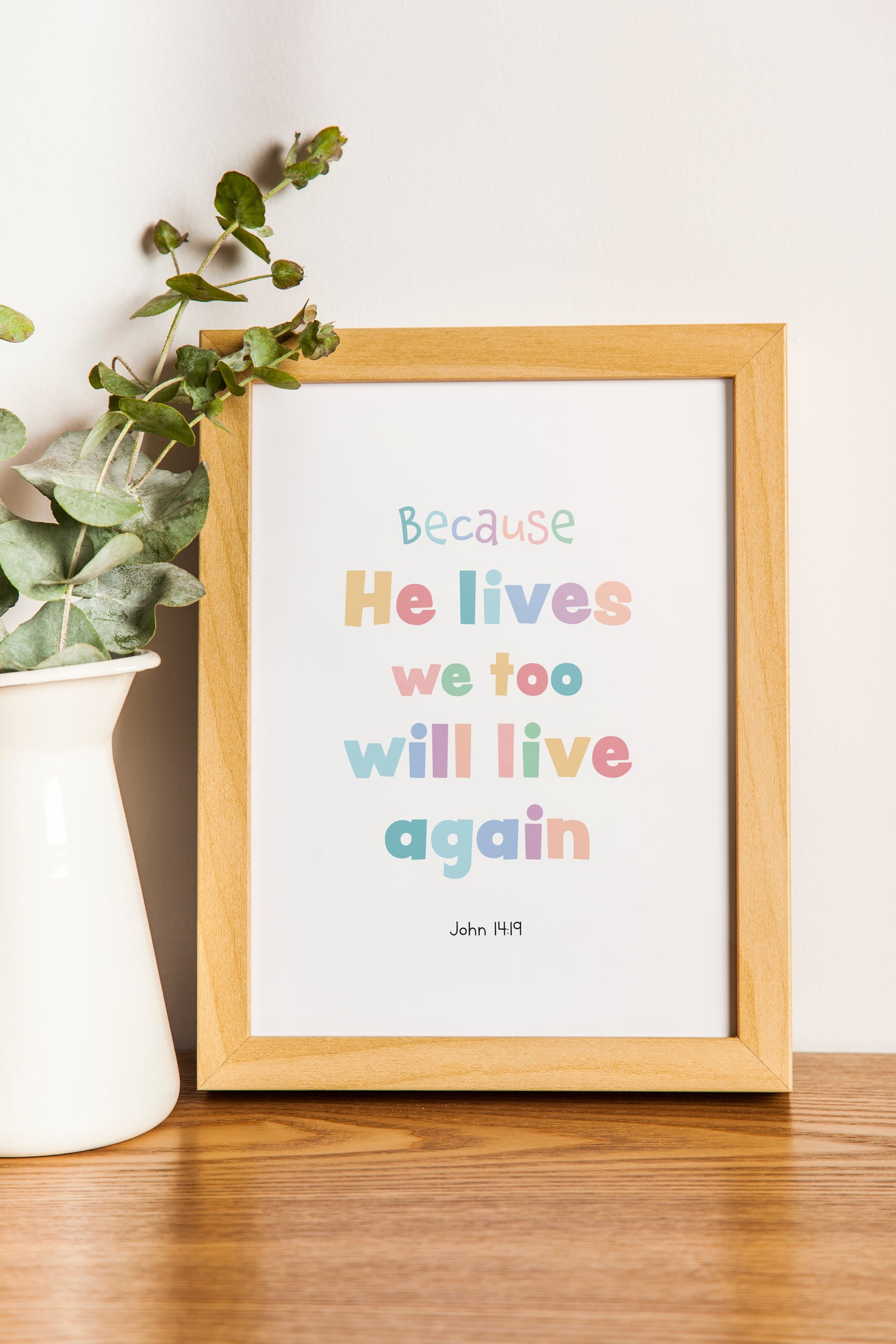 'Because He Lives' print