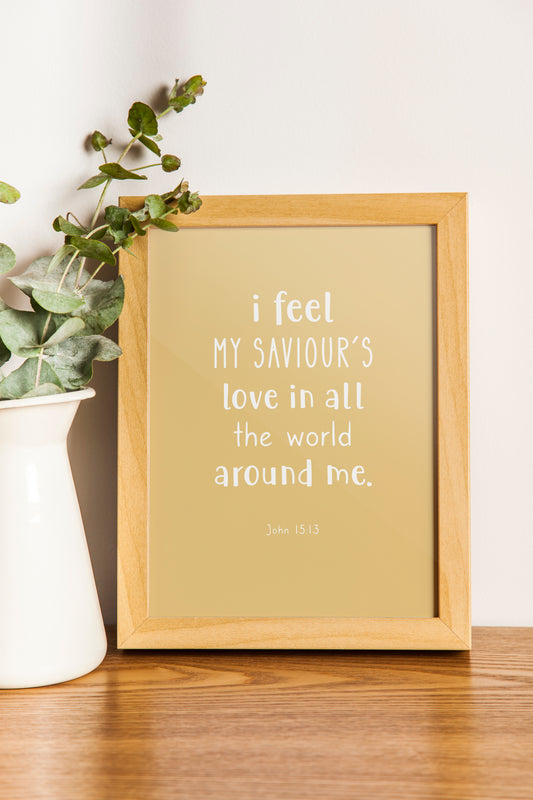 'Saviour's love' print